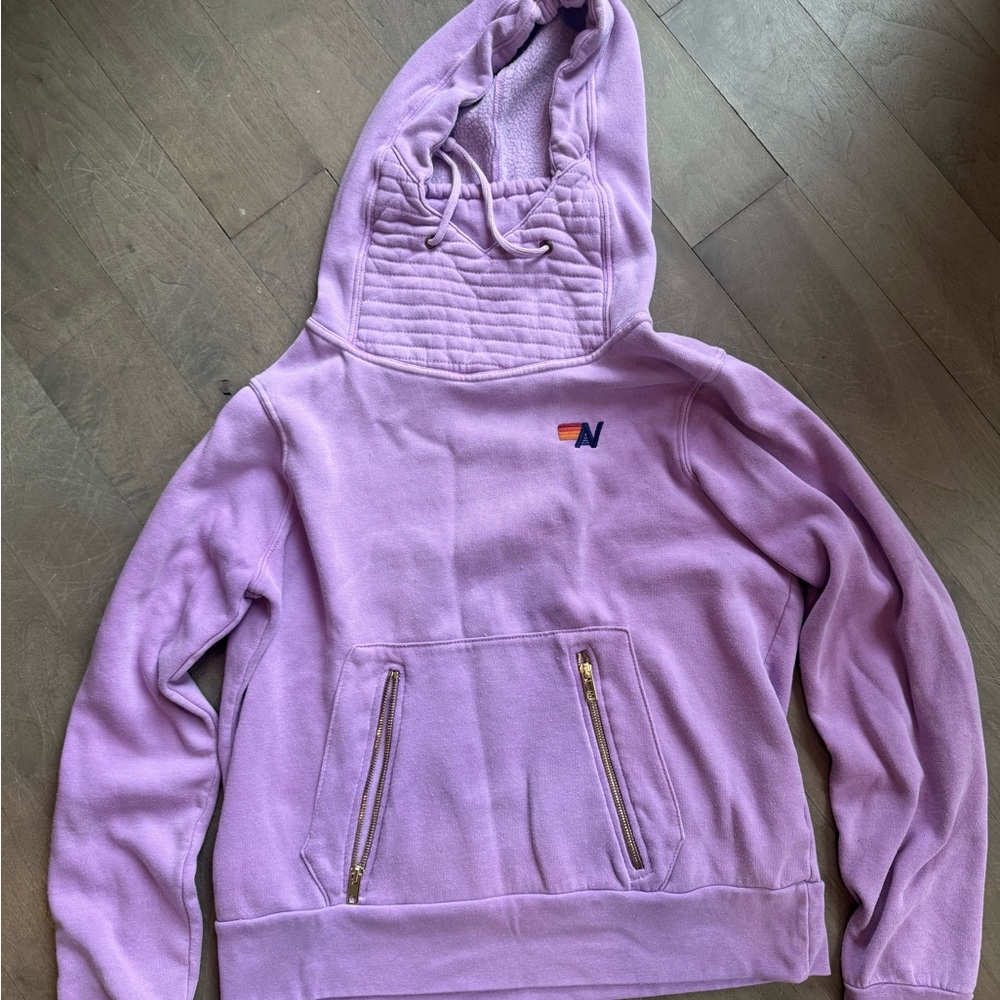 Aviator Nation light purple ninja hoodie